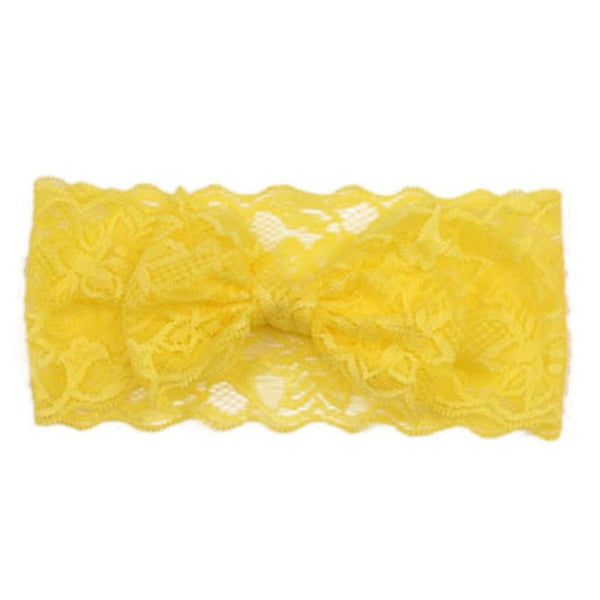 Girls Lace Big Bow Hair Band